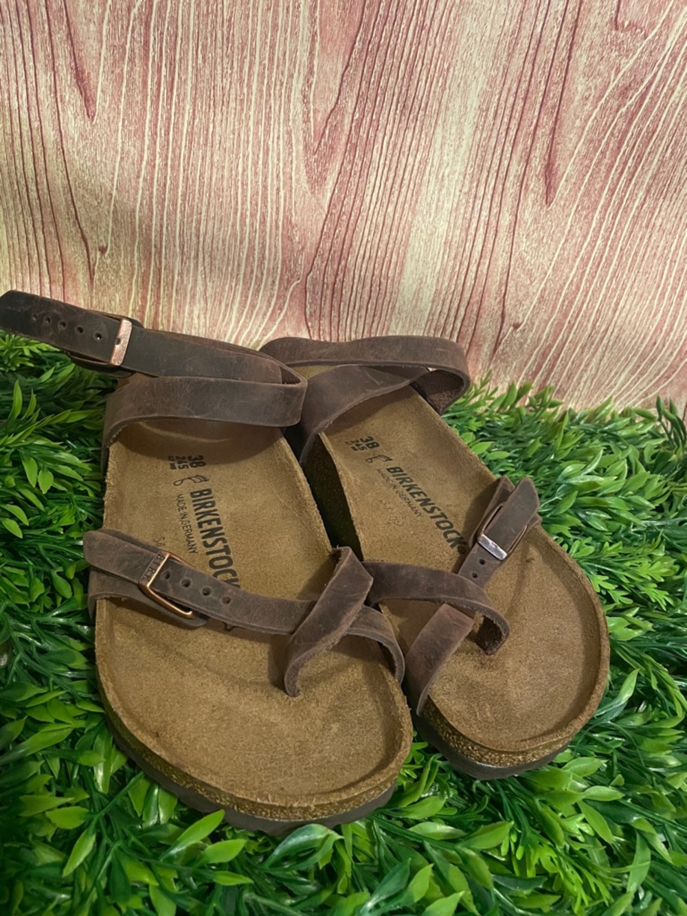 Birkenstock Yara Oiled Leather Habana Brown Strappy Sandal